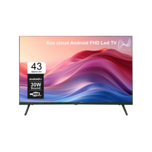43 Inch Full HD Android Smart LED TV (NB43ECV01) – 30W Sound, Frameless Design, HDMI, USB & Miracast